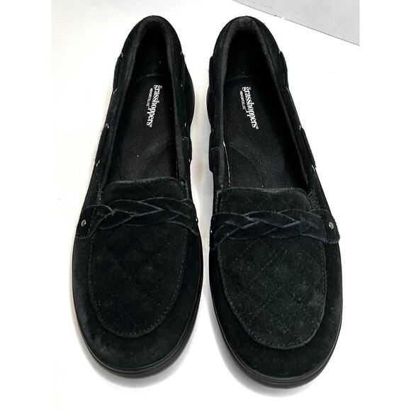 Keds Grasshopper Black Loafers Shoes Women’s 9 Faux Suede Eh60517 - Picture 1 of 11